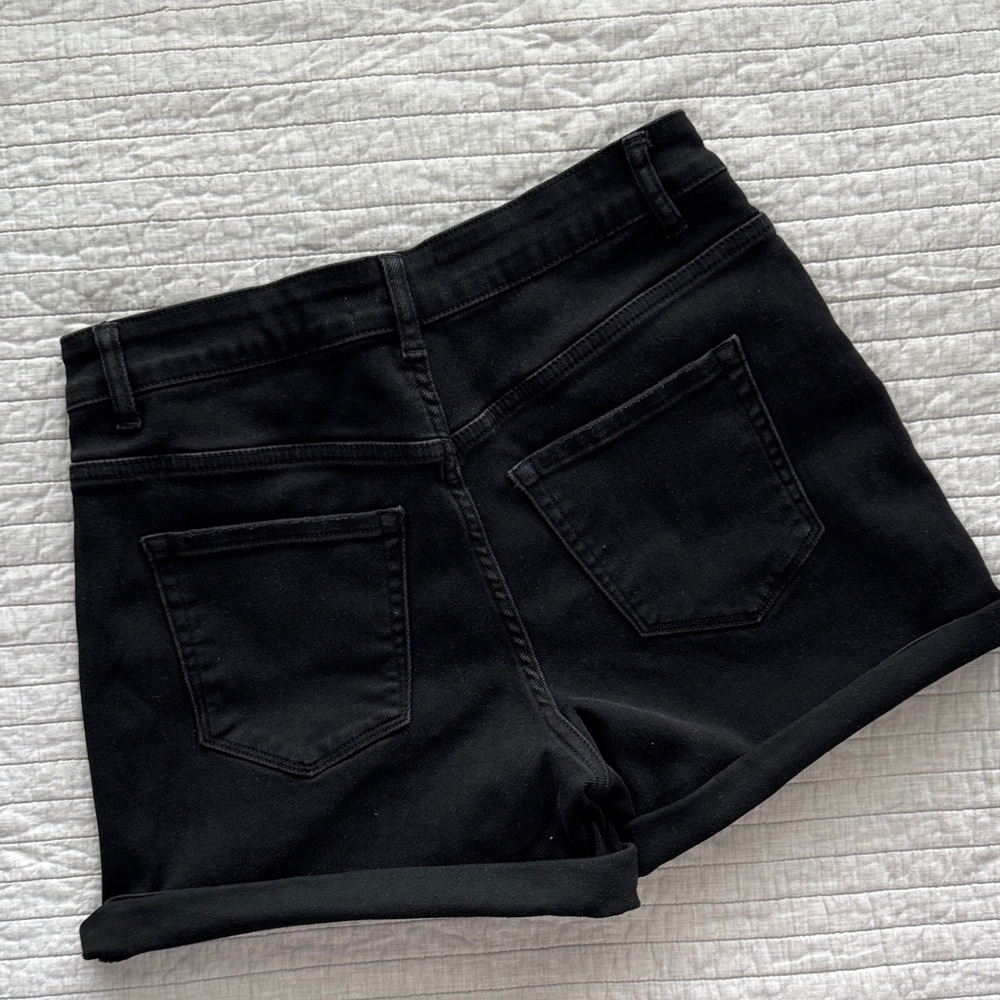 Black Jean Shorts - Picture 4 of 8